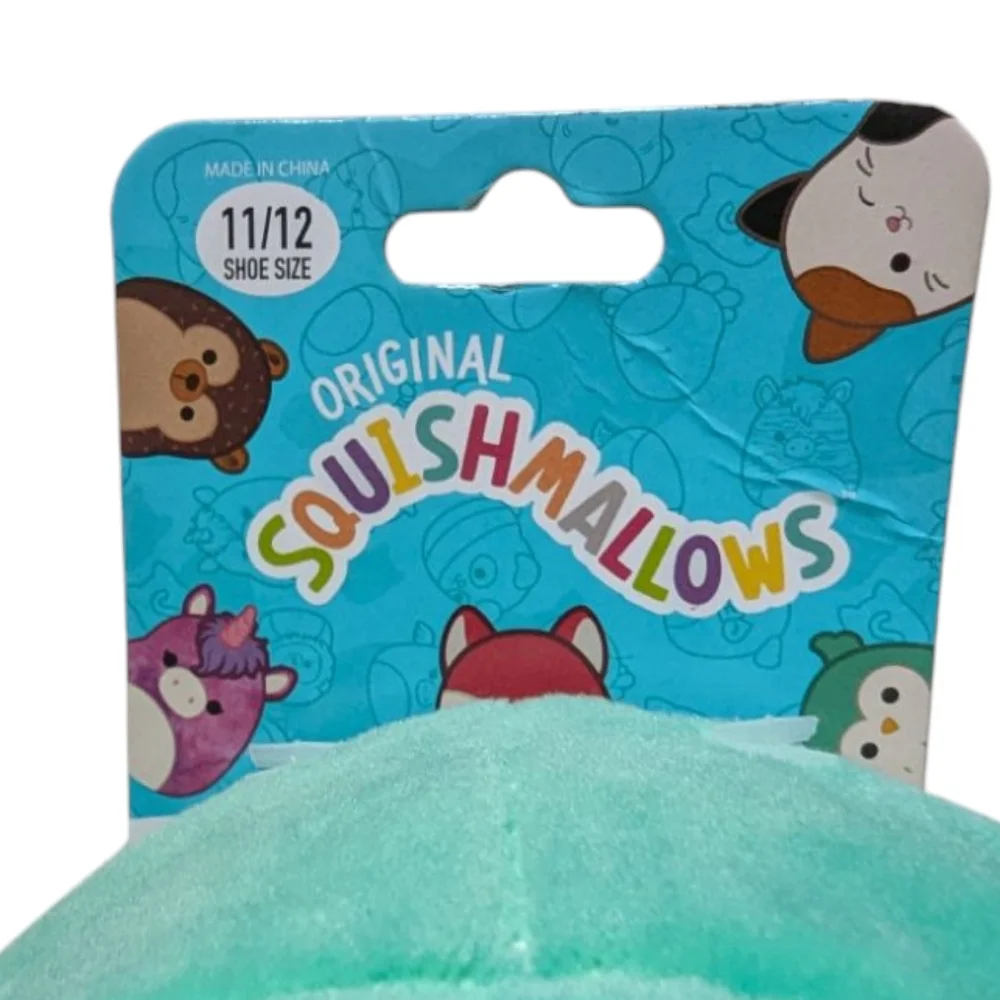 Squishmallows Green Koala Kid's Pull On Slippers Size 11/12